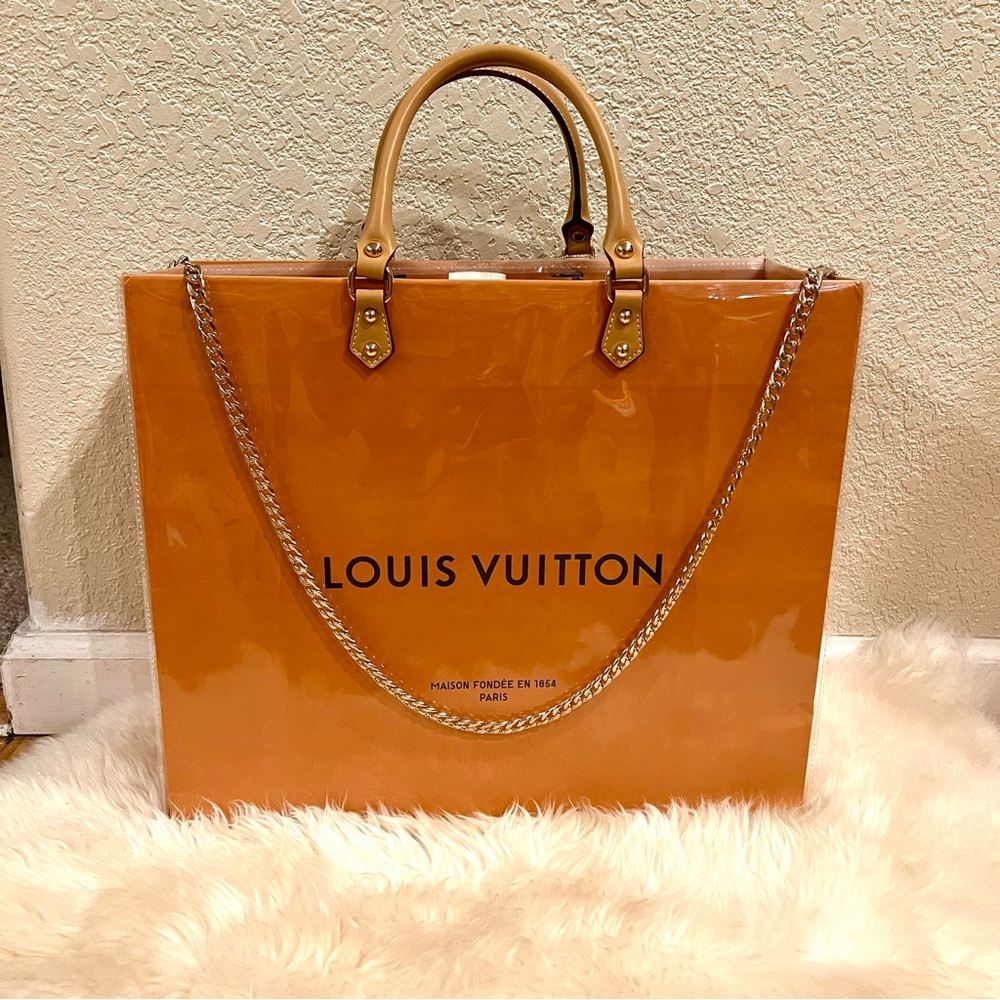 Louis Vuitton LV Large Shopping Tote Bag Crossbody Bag with PVC/TPU Cover